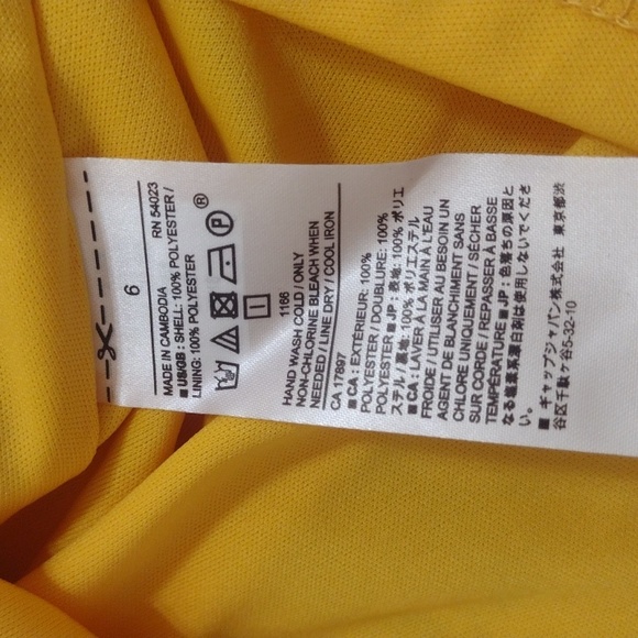 Banana Republic Yellow Floral Sleeveless Pleated Skirt Dress Size 6 - Picture 7 of 11